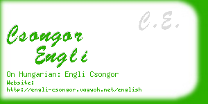 csongor engli business card